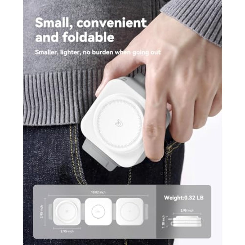 3in 1 Charging Station for Apple Multiple Devices Foldable Magnetic Fast Wireless Charger Dock Travel Charging Pad for iPhone 17 16 15 14 13 Pro Max Plus Apple Watch Series and AirPods 4/3/2/Pro, Workspace Accessory, Desk Organizer, Foldable Design