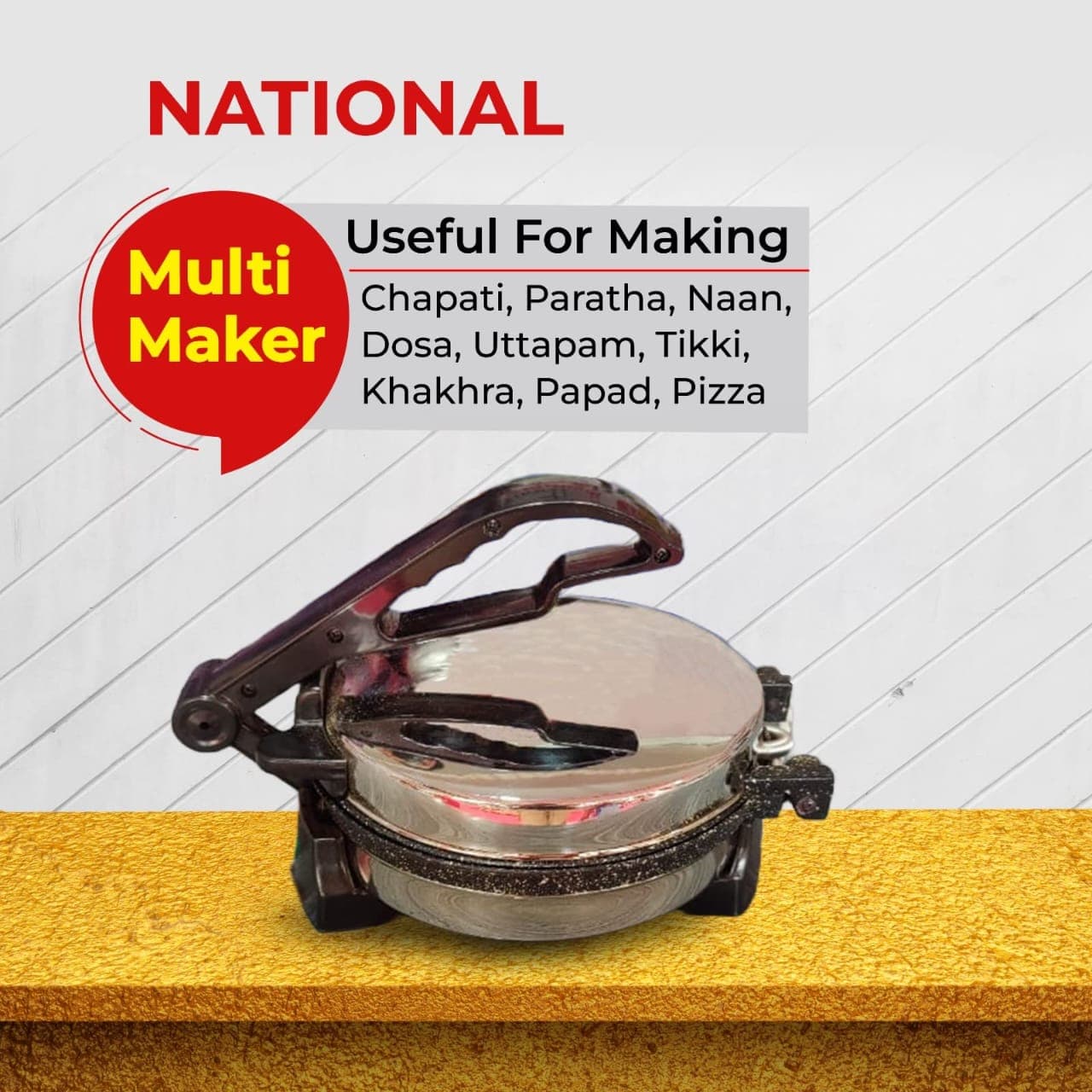 National Heavy Duty Electric Multi Maker (Roti, Dosa & Pizza Maker)