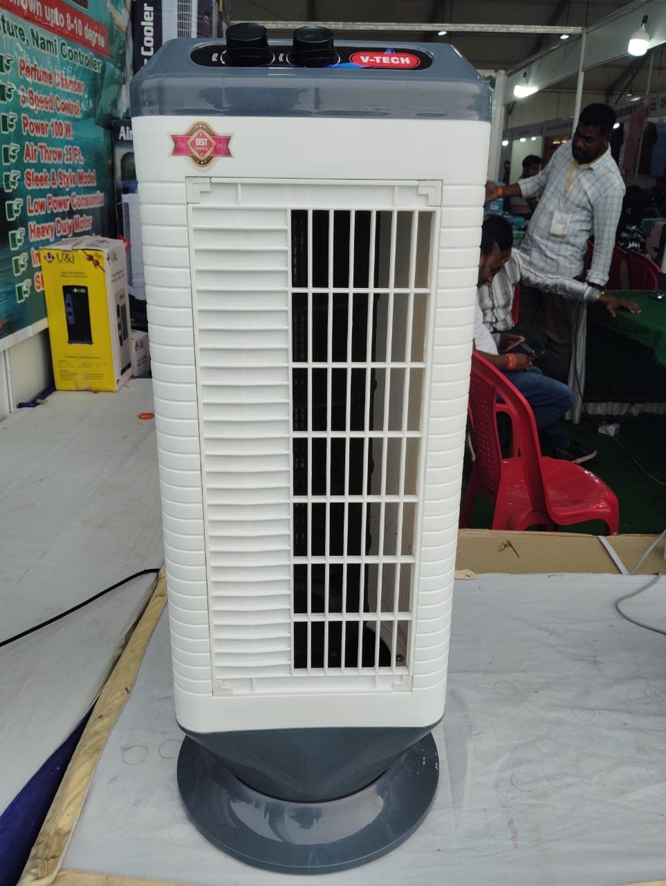 V-Tech Heavy Duty Without Water Air Circulator Tower Cooler